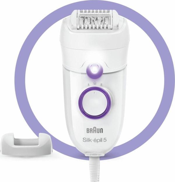 Braun Silk-épil 5 5505 Kablolu Kuru Kullanım Epilatör, Smartlight, Daraltıcı Başlık - Image 1