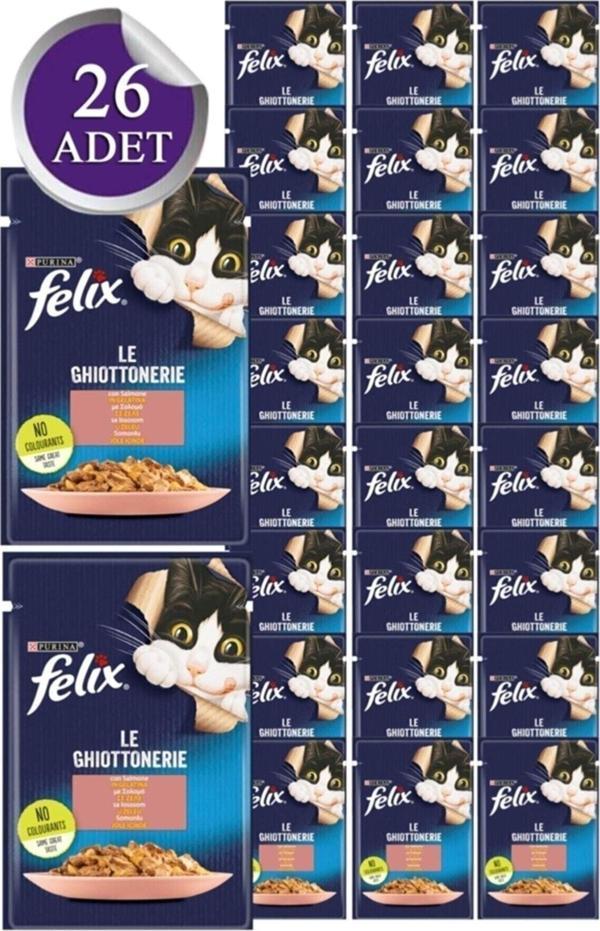 Felix Somonlu Yaş Kedi Maması 26 Adet X 85 Gr. (yeni Paket) - Image 1