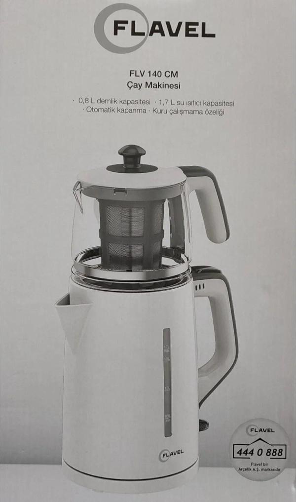 Flavel Genel Markalar Flv140cm Çay Makinesi - Beyaz(ARÇELİK MARKASIDIR) - Image 1