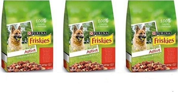 friskies Active Etli Yetişkin Köpek Maması 3 Al 2 Öde! 3 X 10 Kg - Image 1