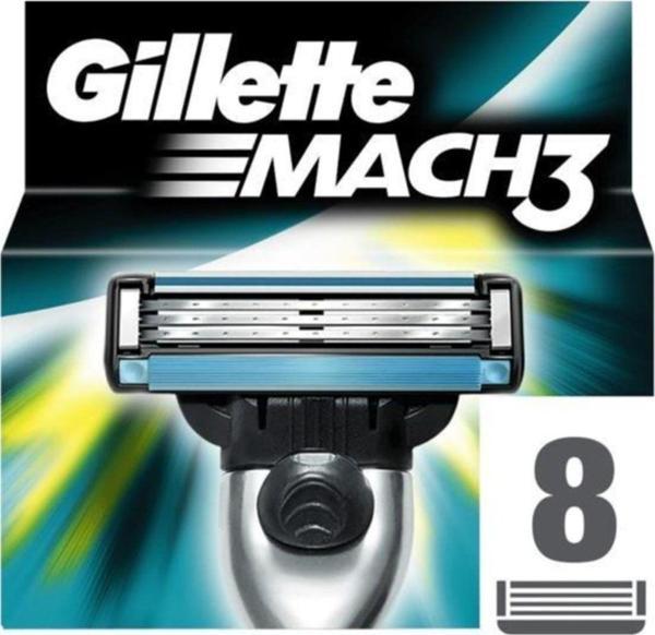Gillette Mach3 8'li Yedek Tıraş Bıçağı - Image 1