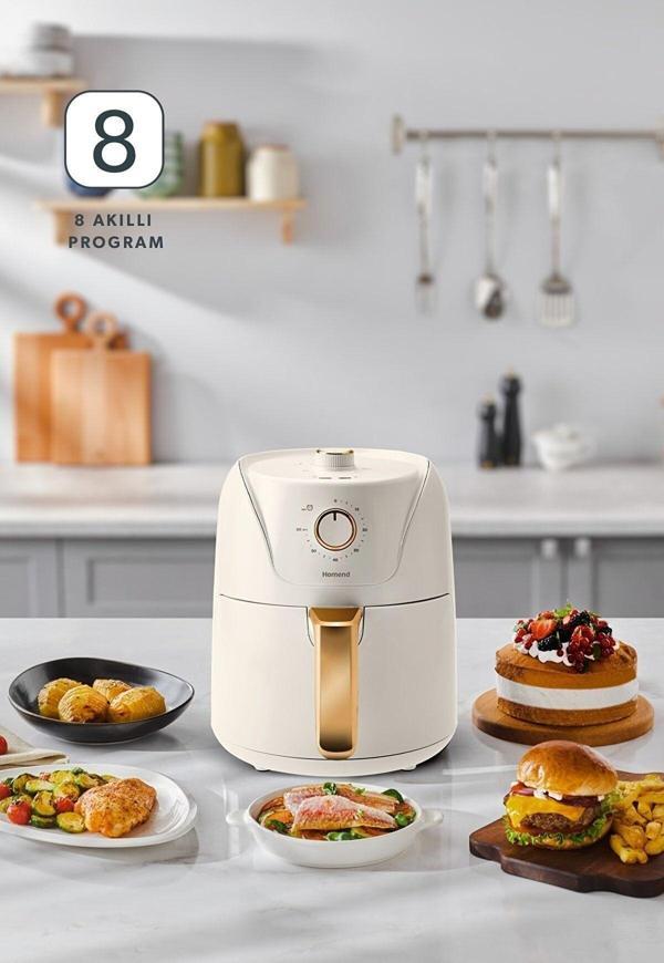 Homend Airfryday 2504h 8 Farklı Programlı, Yağsız fritöz 4,3 Litre Airfryer - Image 1
