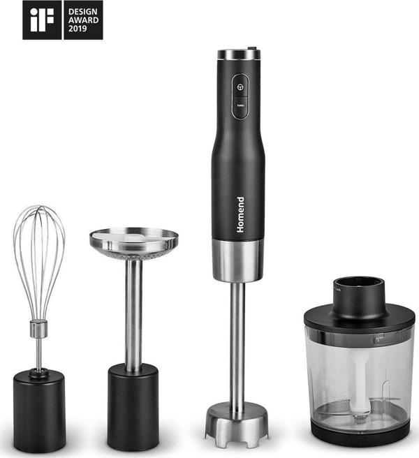 Homend Artfood 1925h El Blender Seti Siyah - Image 1