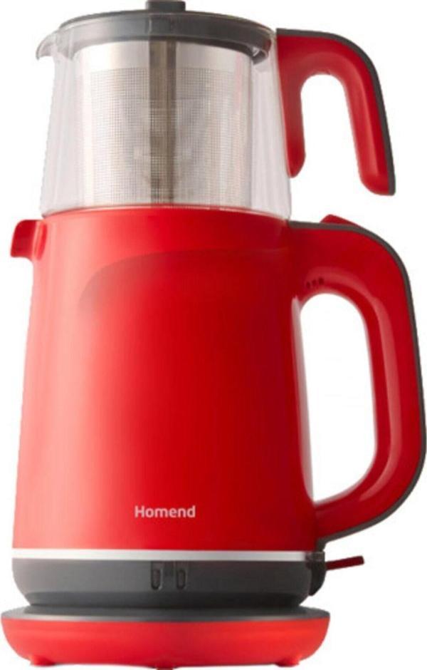 Homend Royaltea 1742 Kırmızı Çay Makinesi - Image 1