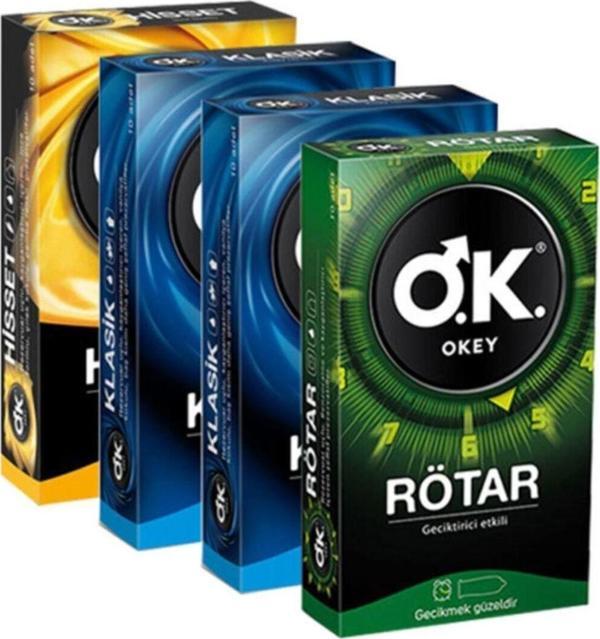 Okey 40'lı Karma Set (1 Rötar 10'lu - 2 Klasik 10'lu - 1 Hisset 10'lu ) - Image 1