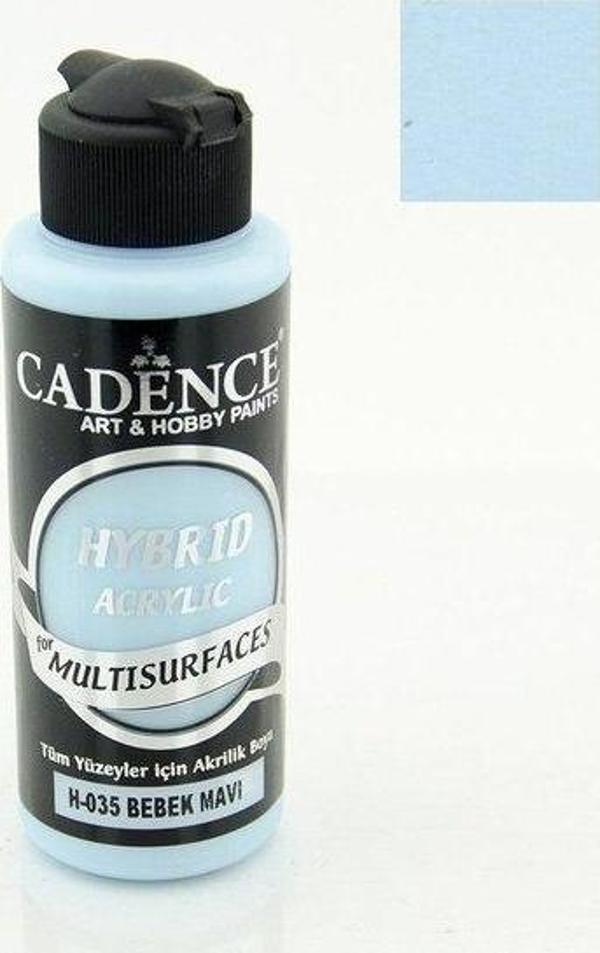 Cadence Hybrid Akrilik Multisurfaces H-035 Bebek Mavi 120Ml - Image 1