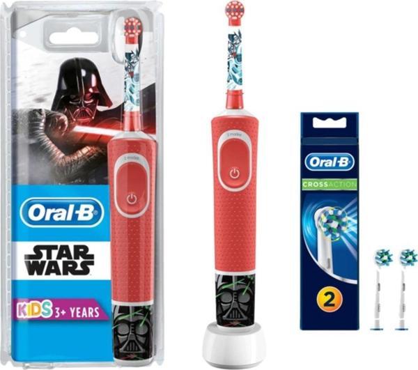 Oral-B Çocuklar Için Şarj Edilebilir Diş Fırçası D 100 Star Wars Özel Seri  + 2 Yedek Başlık - Image 1