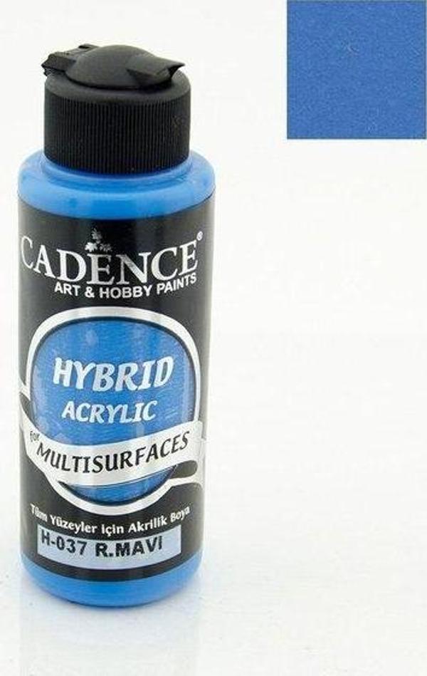 Cadence Hybrid Akrilik Multisurfaces H-037 R. Mavi 120Ml - Image 1