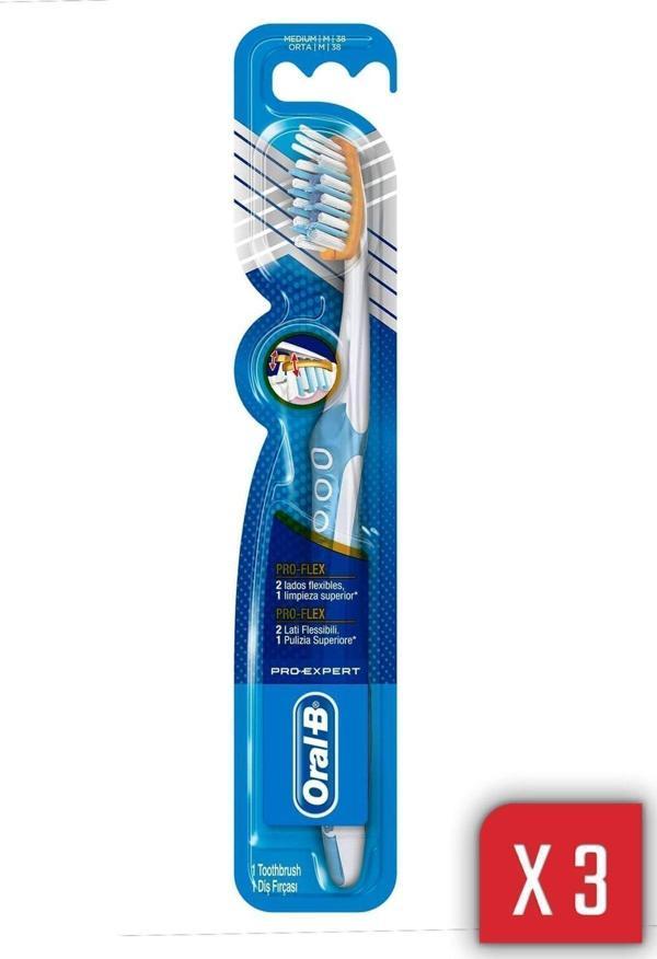 Oral-B Diş Fırçası Pro-flex Clinic Line Orta 3 Lü - Image 1