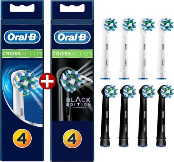 Oral-B Diş Fırçası Yedek Başlığı Cross Action 4'lü+ Yedek Başlığı Cross Action Siyah 4'lü - Image 1