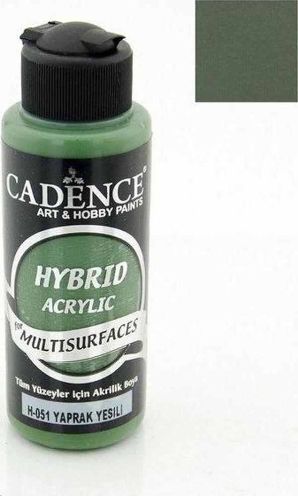Cadence Hybrid Akrilik Multisurfaces H-051 Yaprak Yeşil 120Ml - Image 1