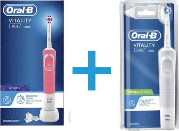 Oral-B Vitality 100 Quadrant Timer Şarjlı & Vitality 100 3d White Quadrant Timer Şarjlı 4210201266877-2 - Image 1