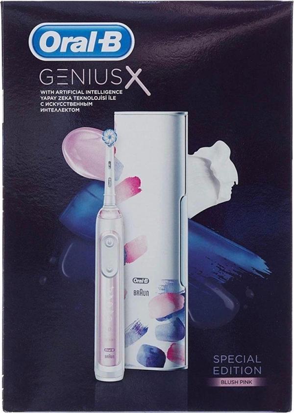 Oral-B Yapay Zeka Destekli Şarj Edilebilir Diş Fırçası Pembe Seyahat Kabı - Image 1