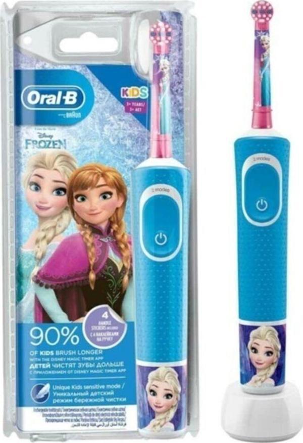 Oral-B Kız Çocuk  Oral B Çocuk Için Şarj Edilebilir Diş Fırçası D100 Frozen Özel Seri - Image 1