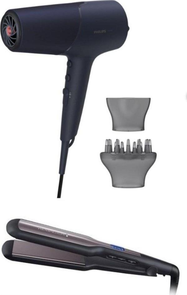 Philips 5000 Series Saç Kurutma Makinesi Ve S5525 Düzleştirici Kampanyalı Set BHD510/00 ve S5525 - Image 1