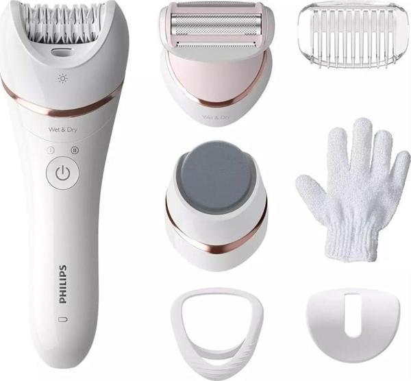Philips 8000series Islak Kuru Beyaz Epilatör Bre730/05 - Image 1