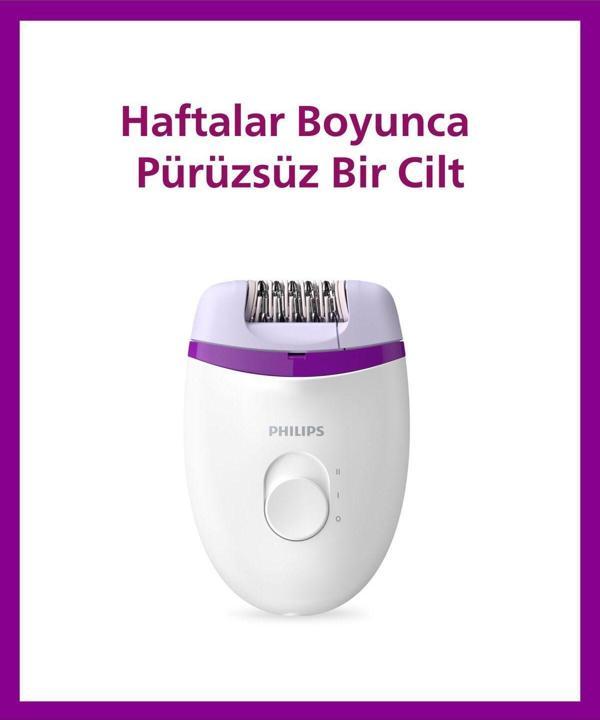 Philips BRE225/05 Kablolu Epilatör,Bacak İçin Kullanım,2 Hız Ayarı,Yıkanabilir Başlık - Image 1