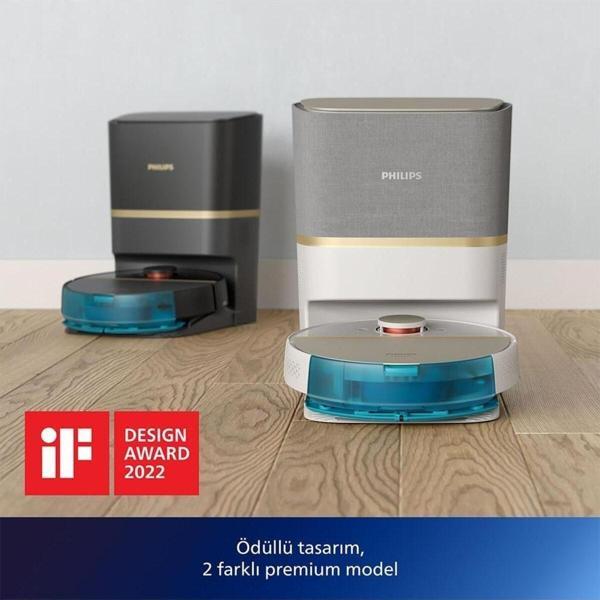 Philips Homerun 7000 Serisi 3'ü 1 Arada (ISLAK, KURU VE MOPLU) 5000Pa Ultra Yüksek Emiş Gücü Robot Süpürge - Image 1