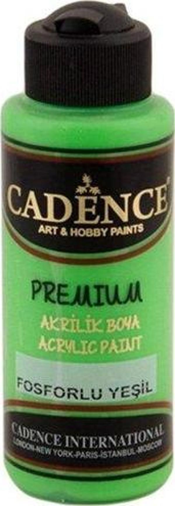 Cadence Fosforlu Premium Akrilik Yeşil 120Ml - Image 1