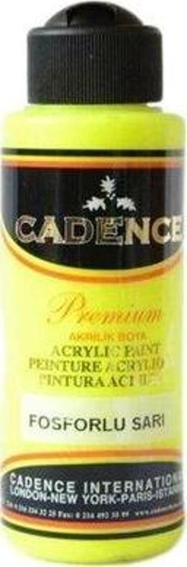 Cadence Fosforlu Premium Akrilik Sarı 120Ml - Image 1