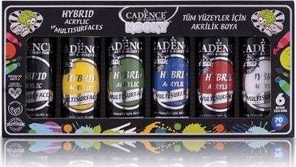 Cadence Kooky Hybrid  Akrilik Boya Set1 6X70Ml - Image 1
