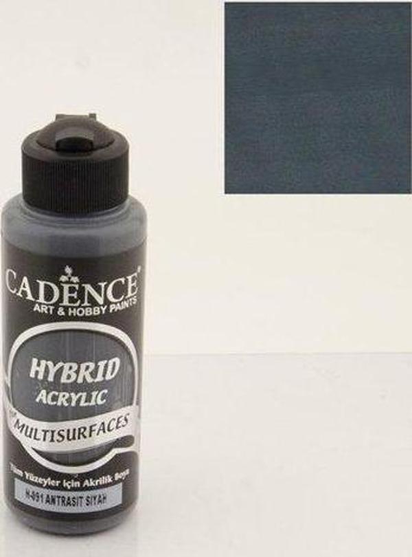 Cadence Hybrid Akrilik Multisurfaces H-091 Antrasit Siyah 120Ml - Image 1
