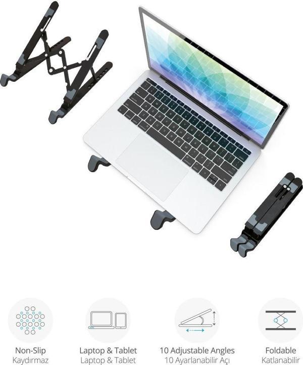 Piranha 5466 Katlanabilir Ayarlı Notebook Standı - Image 1