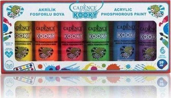 Cadence Kooky Akrilik Boya Fosforlu Set1 6X59Ml - Image 1