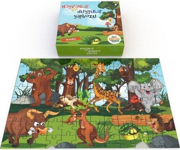 Aybino Hayvanlar ve Duygular 96 Parça Eğitici Puzzle - Image 1