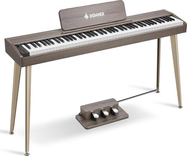 Donner DDP-60  Dijital Piyano (Gray Wood Grain) - Image 1