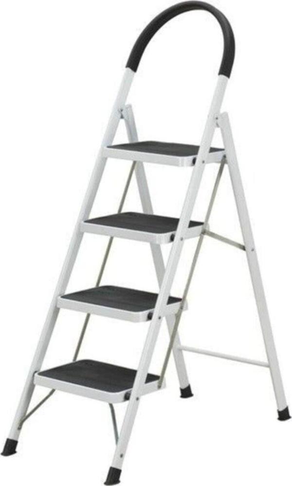 Hafif Esnek Geniş 4 Basamaklı Katlanır Ergonomik Merdiven - Image 1