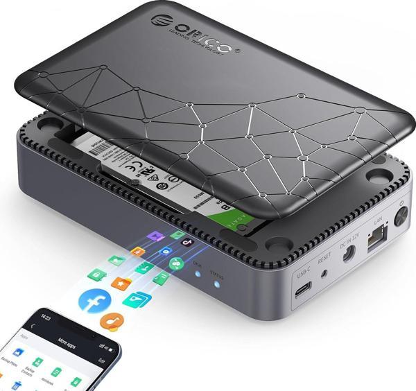 2,5 İnç SATA HDD/SSD Sabit Disk Muhafazası, Kişisel Depolama ve Özel Bulut, APP Bağlantısı, Akıllı Yedek Manyetik Kapak - Image 1