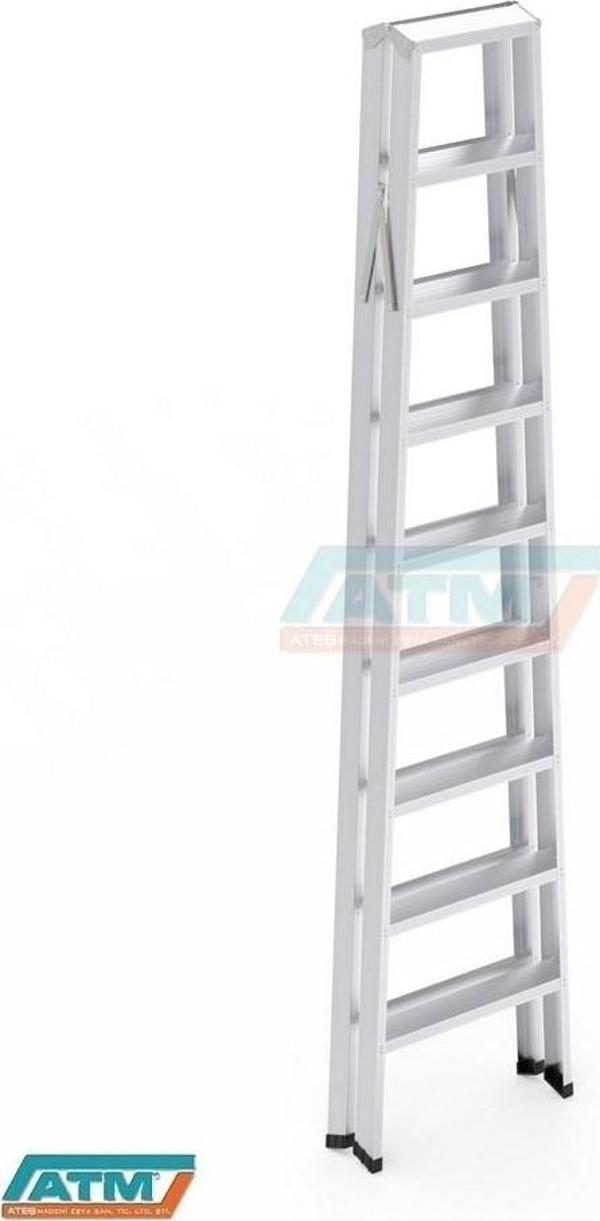 9+9 GOLD ALM ÇİFT ÇIKIŞLI MERDİVEN - Image 1