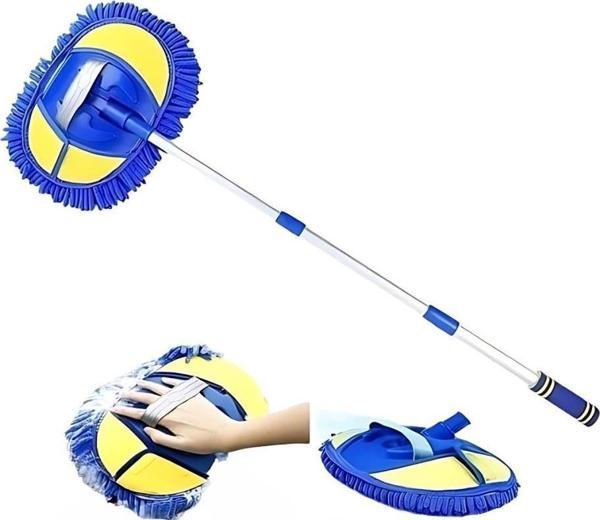 Coofbe Profesyonel Ayarlanabilir Uzunluk Mikrofiber Araç Yıkama Fırçası Püsküllü Temizlik Fırçası - Image 1