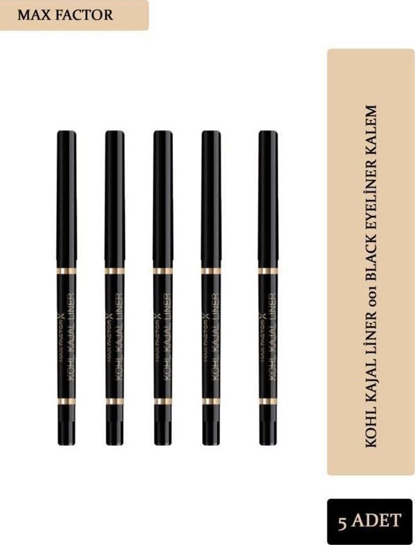 Max Factor Khol Kajal Liner 001 Black - 5 ADET - Image 1