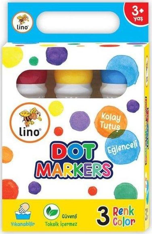 Lino Dot Markers 3lü Yıkanabilir - Image 1
