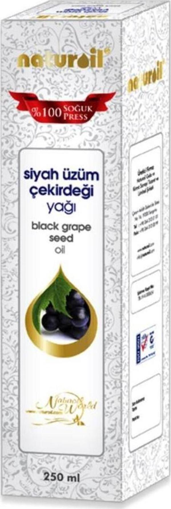 Naturoil Siyah Üzüm Çekirdeği Yağı (Soğuk Pres) 250 Ml - Image 1