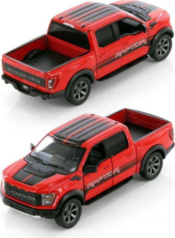 Kinsmart 2022 Ford F-150 Raptor Pickup Truck Livery Edition Diecast Araba - Image 1