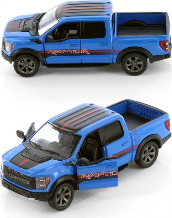 Kinsmart 2022 Ford F-150 Raptor Pickup Truck Livery Edition Diecast Araba - Image 1