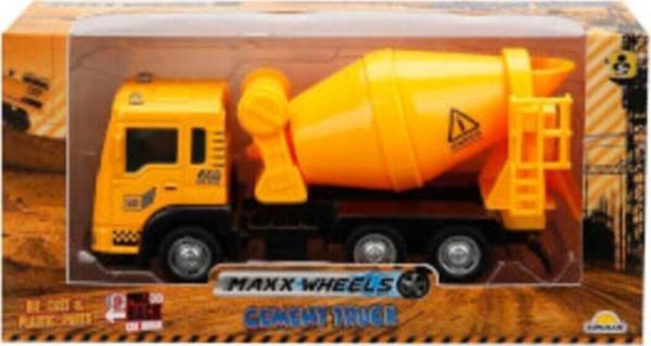 Maxx Wheels 1:55 Ölçek Metal Kafalı Çek Bırak Beton Mikseri - Image 1