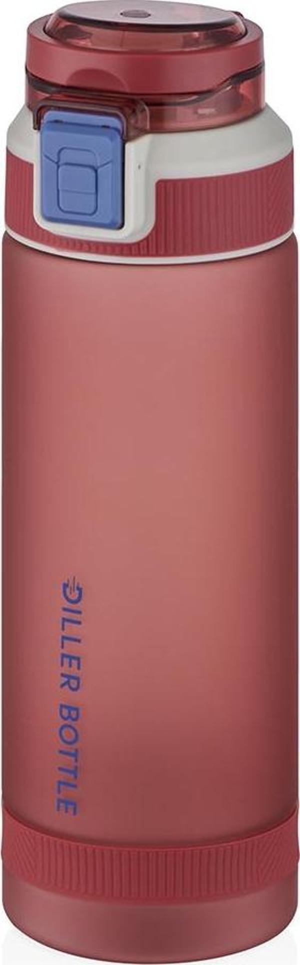 Diller Kilitli Kapak Taşıma Askılı Kırmızı Spor Matarası 790 ml - Image 1