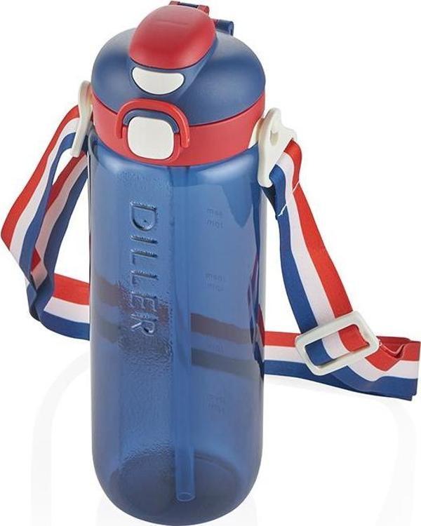 Diller Pipetli Su Matarası Mavi 780 ml - Image 1