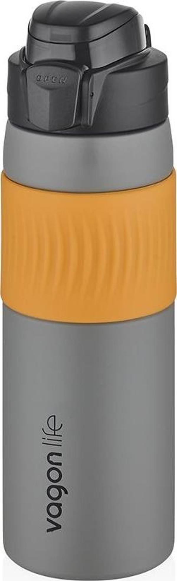 Vagonlife Çelik Termos Matara Gri 580 ml - Image 1