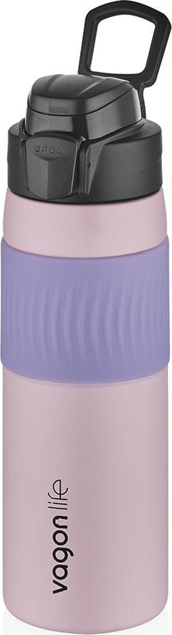 Vagonlife Çelik Termos Matara Pembe 580 ml - Image 1