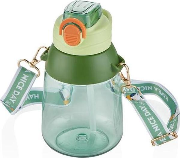Vagonlife Pipetli Çocuk Su Matarası Yeşil 800 ml - Image 1