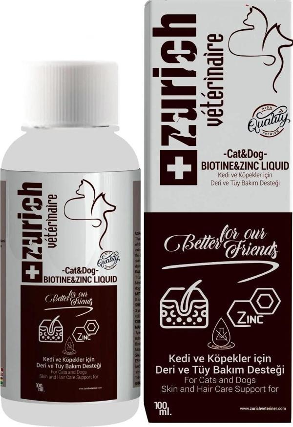 Zurich Kedi Köpek Biotin Deri Ve Tüy Bakımı Likit 100 ML Sıvı - Image 1