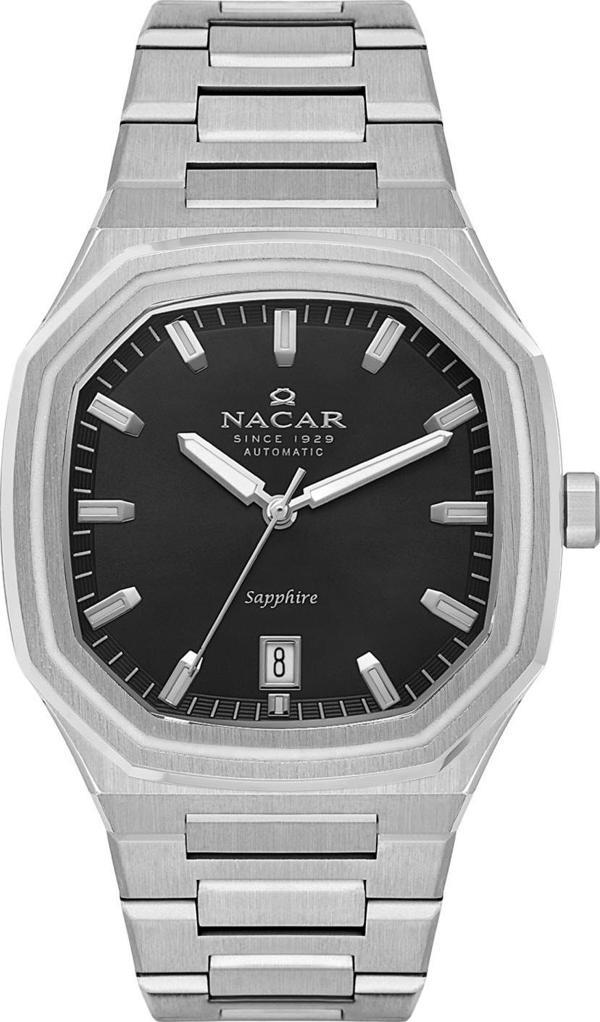 Nacar NC40-290607-ABM Gri Metal Band Erkek Kol Saati - Image 1