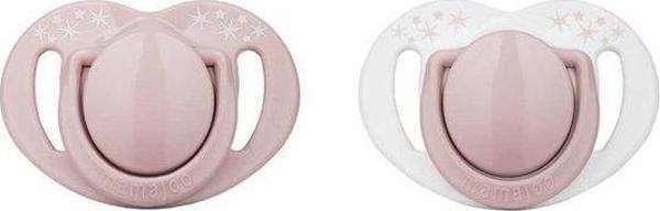 Mamajoo Sterilizasyon & Saklama Kutulu Powder Pınk Desenli İkili Ortodontik Emzik / 0 Ay+ - Image 1