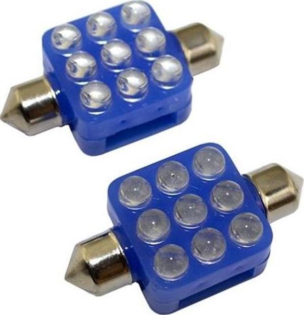 Space Sofit Dekoratif Led Ampul (2x9 H.P) Mavi 12V/LAAM115-2-12 - Image 1