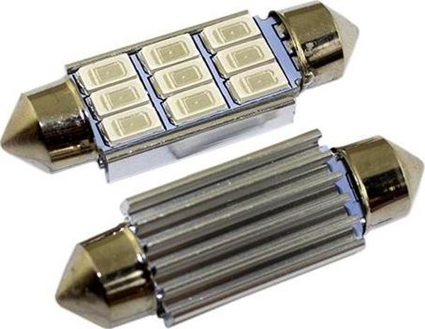 Space Sofit Led Ampul 9 SMD Mavi 2'li Set 24V 39mm / LAAM641-1 - Image 1